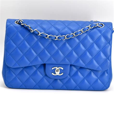 sac chanel bleu|sac Chanel occasion.